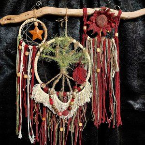 Boho macrame wall hanging decor
